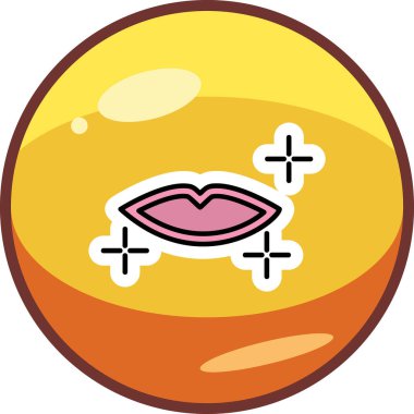 Kadın dudakları, makyaj vektörü illüstrasyonu 