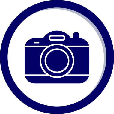 kamera simgesi, vektör illüstrasyonu basit tasarım