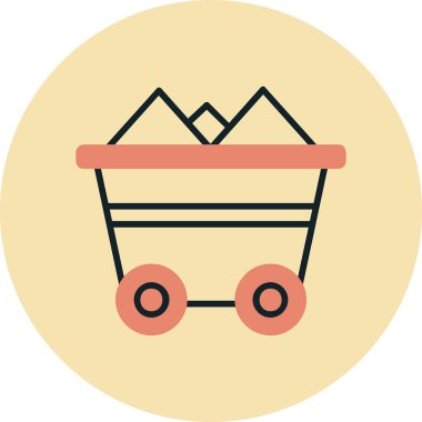 cart web simgesi basit illüstrasyon 