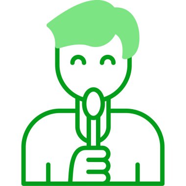 Panicon yalıyorum. vektör illüstrasyonu 