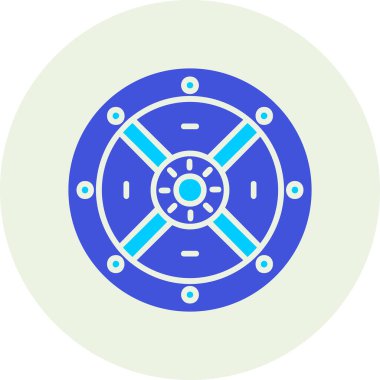 Web simgesi, vektör çizim kalkan              