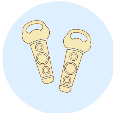 VR kontrolörleri. Web simgesi basit illüstrasyon