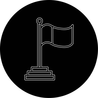 Bayrak. Web simgesi basit tasarım 