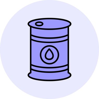 Petrol varil simge vektör çizim