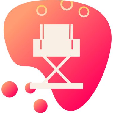 Yönetici Koltuğu simgesinin vektör illüstrasyonu           