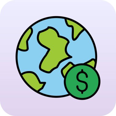 Küresel Ekonomi konsepti vektör illüstrasyonu