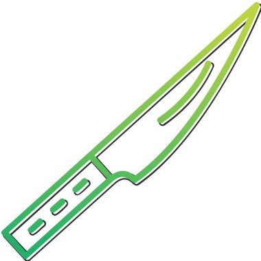 bıçak simgesi vektör illüstrasyonu