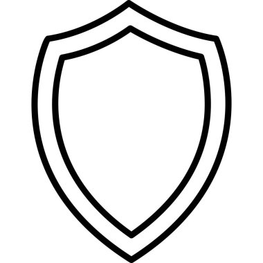 Kalkan simgesi. Basit bir çizim. İş Yönetimi kavramı