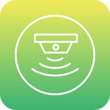 sensör simgesi, vektör illüstrasyonu basit tasarım