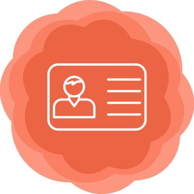 Ofis Kimliği Web simgesi, vektör illüstrasyonu