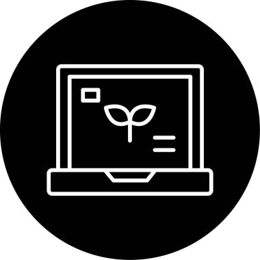 dizüstü bilgisayar simgesi, vektör illüstrasyonu basit tasarım