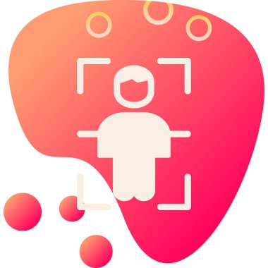 Vücut Tarama Web simgesi, vektör illüstrasyonu