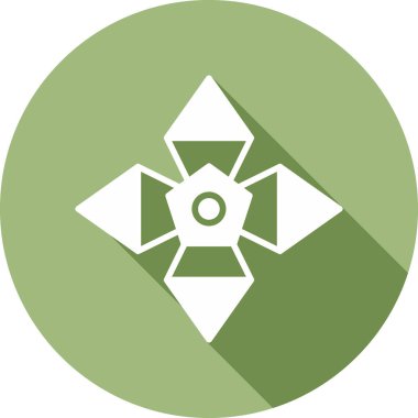 soyut çiçek simgesi, vektör illüstrasyonu basit tasarım