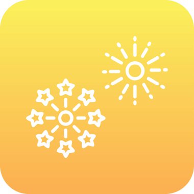 Vektör illüstrasyonu, simge Havai fişek ögesi 