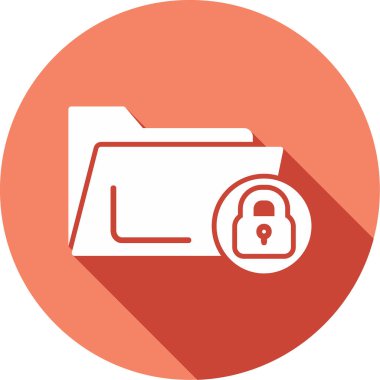 Dizin kilidi simgesi, basit illüstrasyon