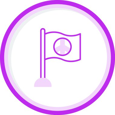 bayrak web simgesi, vektör illüstrasyonu 