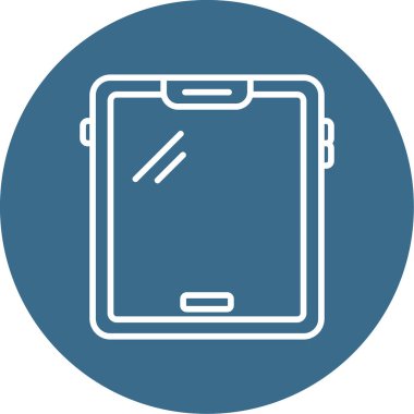 tablet. Web simgesi basit illüstrasyon 