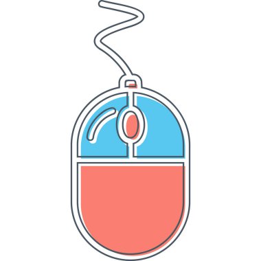 Fare tıklama simgesi. Basit resimleme