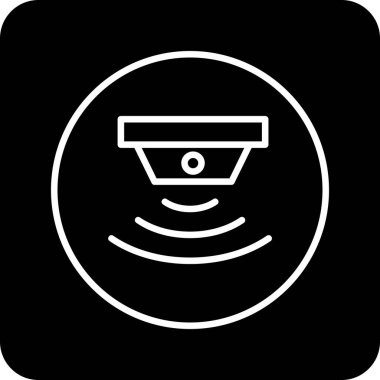 sensör simgesi, vektör illüstrasyonu basit tasarım