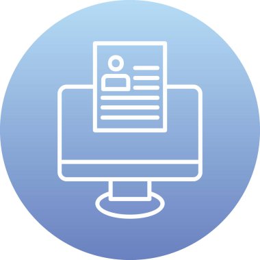 Çevrimiçi Web simgesi, vektör illüstrasyonu