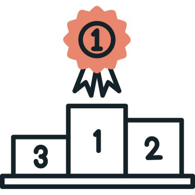 İlk Konum web simgesi, vektör illüstrasyonu