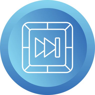 Hızlı ileri kutsal kişilerin resmi, vektör çizim                         