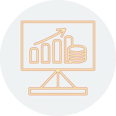 sunum simgesi, vektör illüstrasyonu 