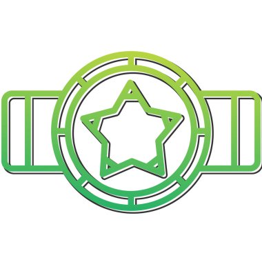 yıldız web simgesi basit illüstrasyon 