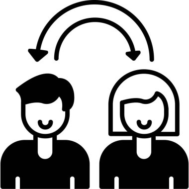 Empati web simgesi vektör çizimi