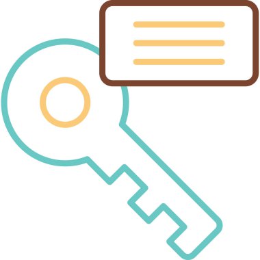 Anahtar kelime web simgesi. vektör illüstrasyonu