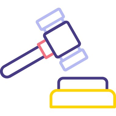 Adalet simgesi vektörünün çekici