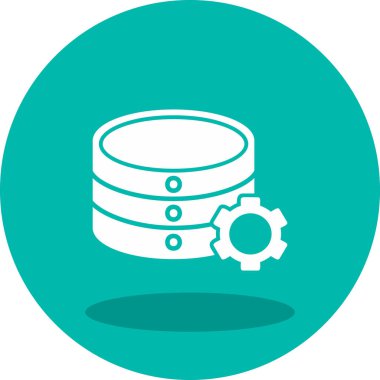 veritabanı. Web simgesi basit illüstrasyon 