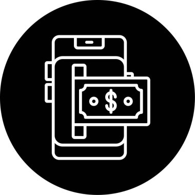 Çevrimiçi Bankacılık simgesinin vektör illüstrasyonu 