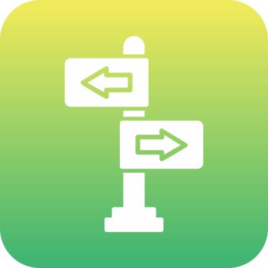 yönler web simgesi basit tasarım 