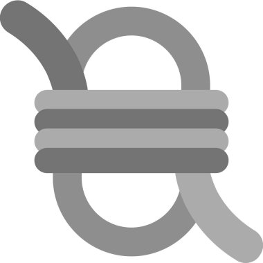 İp düğüm, vektör illüstrasyonuna bağlandı 