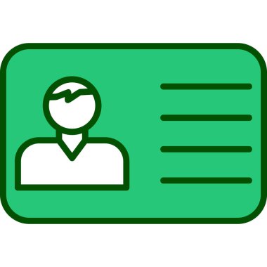 Ofis Kimliği Web simgesi, vektör illüstrasyonu