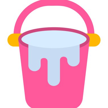 Kova. Web simgesi basit illüstrasyon