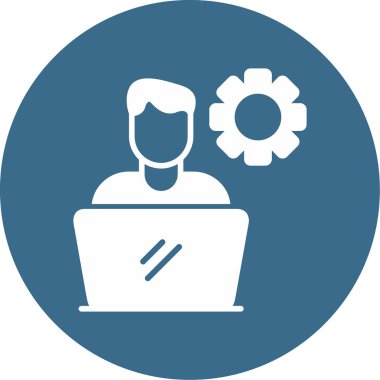 Yazılım Geliştirici Web simgesi vektör çizimi