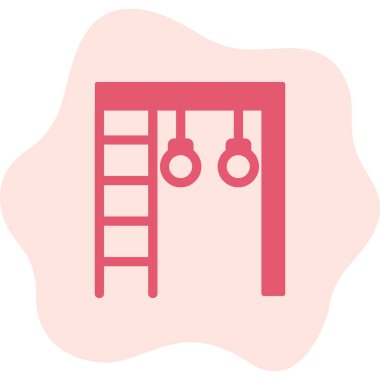 Spor Salonu Çubukları web simgesi, vektör illüstrasyonu 