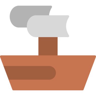 Trireme web simgesi vektör illüstrasyonu