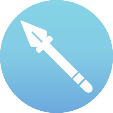 Mızrak simgesi vektör illüstrasyonu