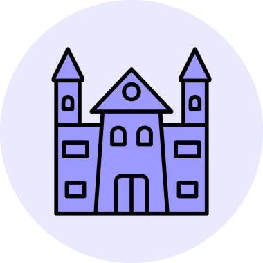 Castle vektör resimleme tasarımı