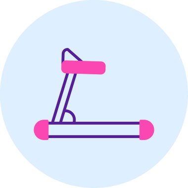 koşu bandı web simgesi, vektör çizim 