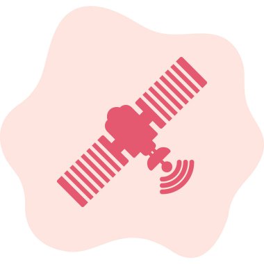 Uydu. Web simgesi basit illüstrasyon 