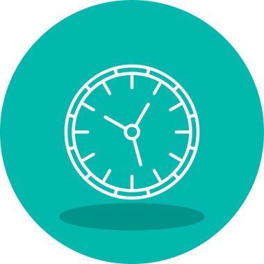 Saat simgesi, vektör illüstrasyonu basit tasarım