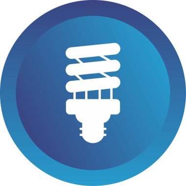 spiral ampul ikonu web basit illüstrasyon