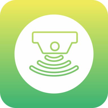 sensör simgesi, vektör illüstrasyonu basit tasarım