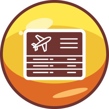 Seyahat ikonunun vektör illüstrasyonu. Ayrılışlar                   