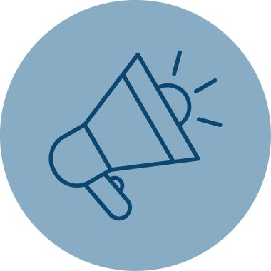 megafon web simgesi, vektör çizim 