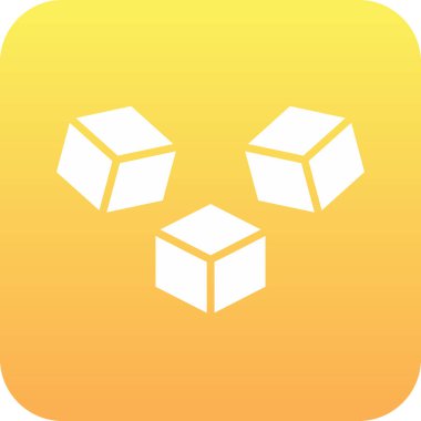 küp web simgesi basit tasarım 